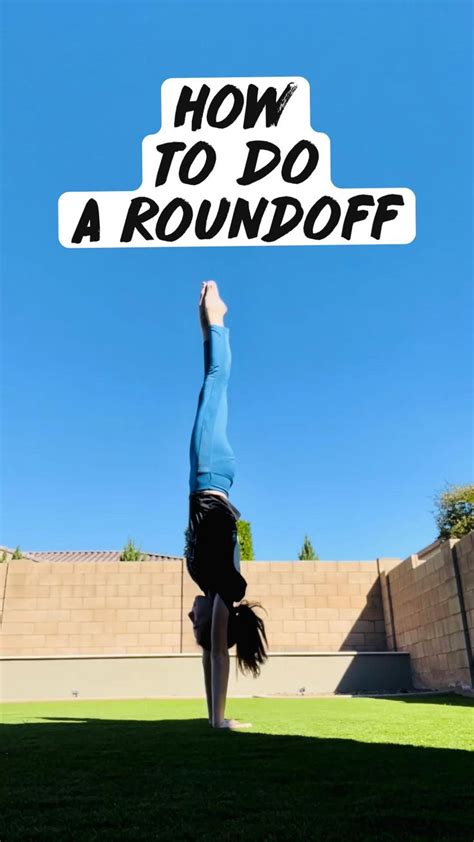 How To Do A Roundoff Easy Gymnastics Moves Gymnastics Skills