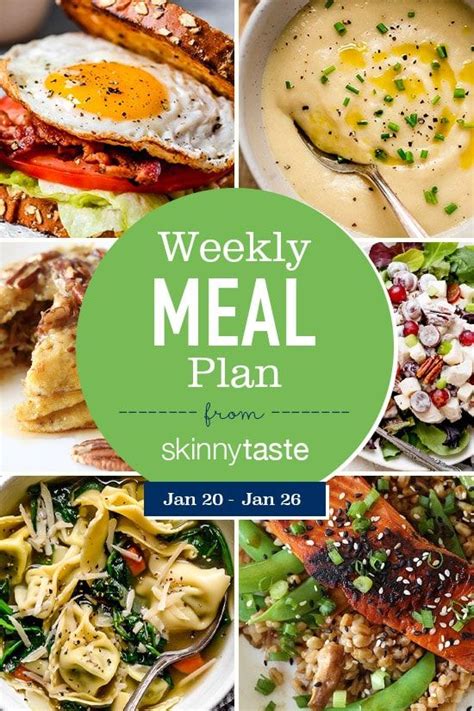 Skinnytaste Meal Plan January 20 January 26 In 2020 Meal Planning