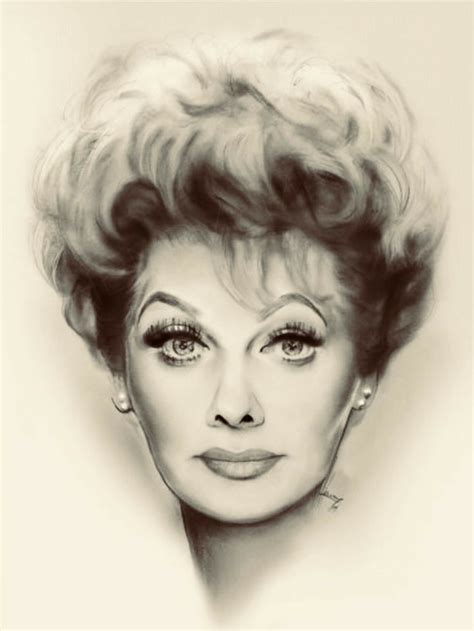 Lucille Ball Celebrity Art Drawings Celebrity Drawings Portrait