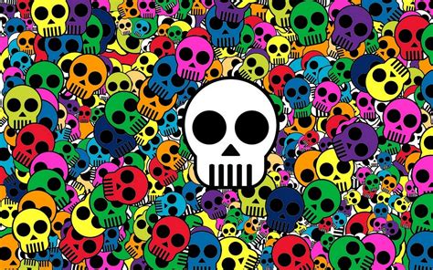Skull Background Bright Wallpaper Hd Abstract 4k Wallpapers Images