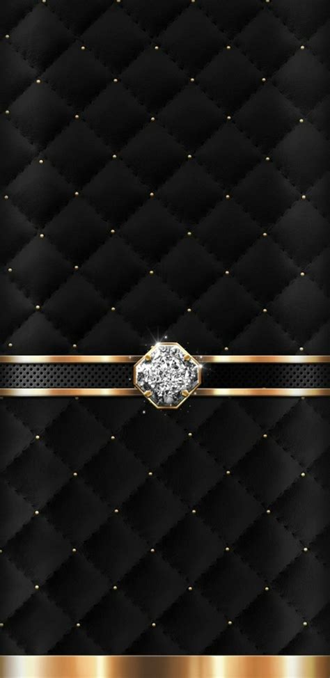 An Elegant Black And Gold Background With Diamonds
