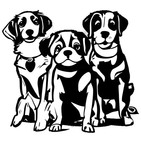 Chibi Dog Coloring Page · Creative Fabrica