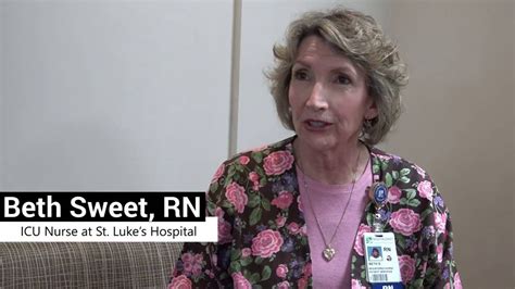 Beth Sweet Rn Icu Nurse At St Lukes Hospital Youtube
