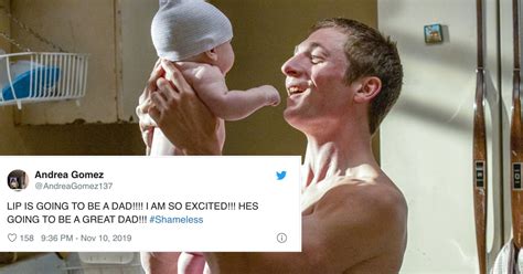 funny tweets about lip becoming a dad on shameless popsugar entertainment uk