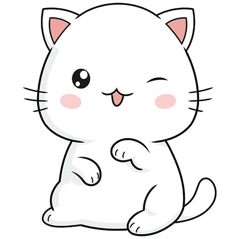How To Draw A Kawaii Cat Really Easy Drawing Tutorial