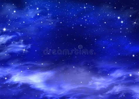 Beautiful Background Nightly Sky Stock Illustration Illustration Of
