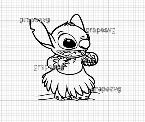 Stitch Svg Stitch Outline Svg Lilo And Stitch Svg Aloha Stitch Svg