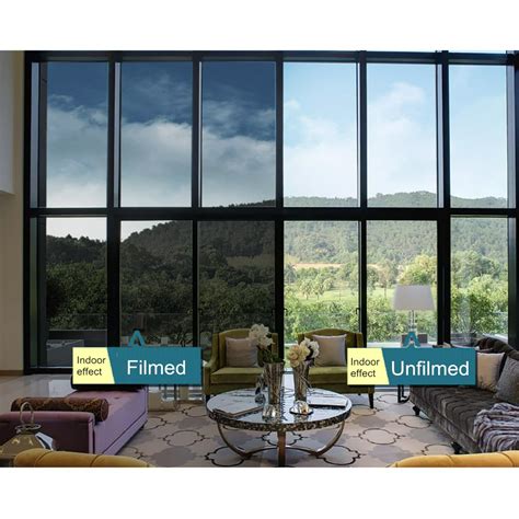 Window Film118x20 Inch One Way Mirror Privacy Window Film Glass Films