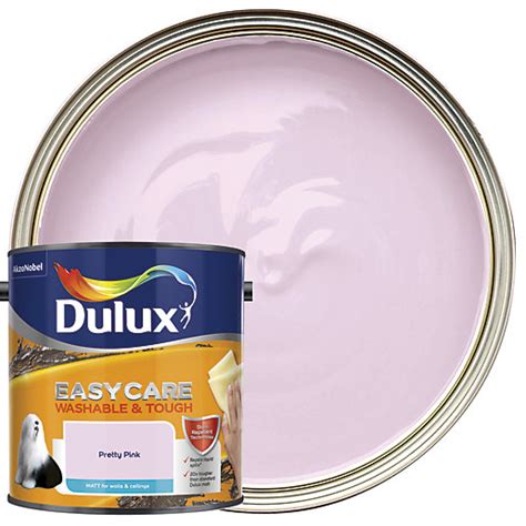 Dulux Easycare Washable And Tough Pretty Pink Matt Emulsion Paint 2