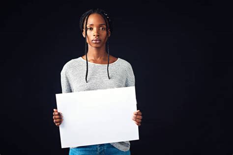 29200 Black Woman Holding Sign Stock Photos Pictures And Royalty Free