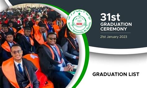 List Of Graduands For The 31st Graduation Ceremony 21st January 2023