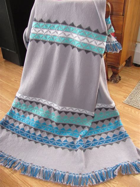 Love Those Blues Swedish Weaving Blanket Pattern Etsy