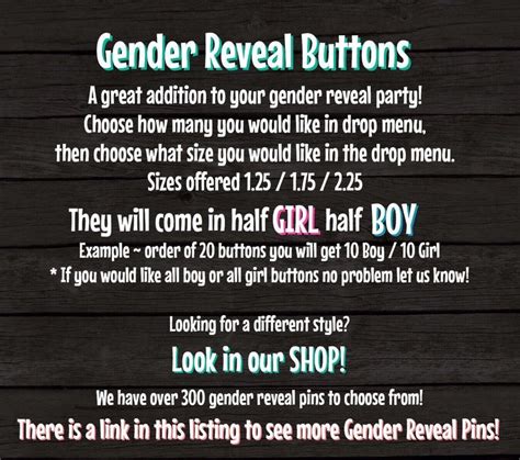 Twins Gender Reveal Pin Buttons Girl Button Boy Button Fresh Prince