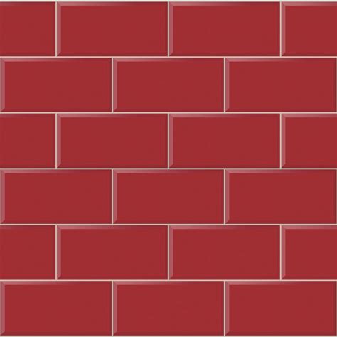Arthouse Romano Brick Tile Wallpaper Red Wallpaper From