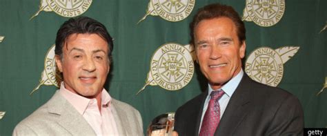 Arnold Schwarzenegger Sylvester Stallone Meet At Hospital For Shoulder