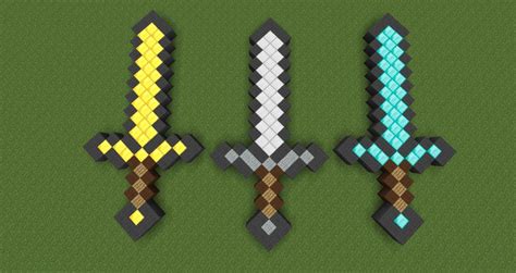 Swords Pixel Art Minecraft Project