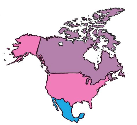 Como Estar En Clase Mapa PolÍtico De AmÉrica Del Norte