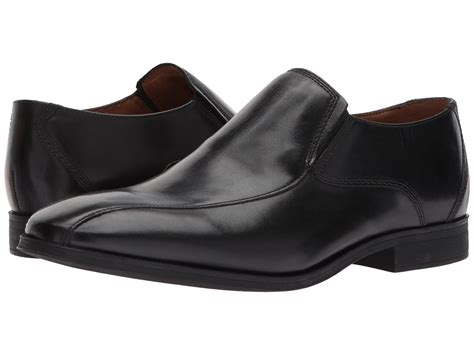Clarks Gilman Slip Black Leather Mens Slip On Dress Shoes For Men Lyst