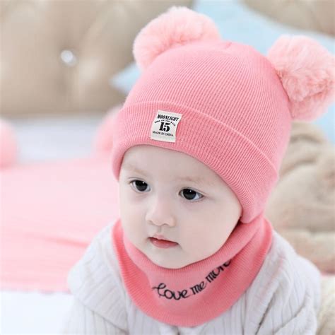 Buy Newborn Kids Baby Boy Girl Pom Hat Winter Warm Knit Crochet Beanie