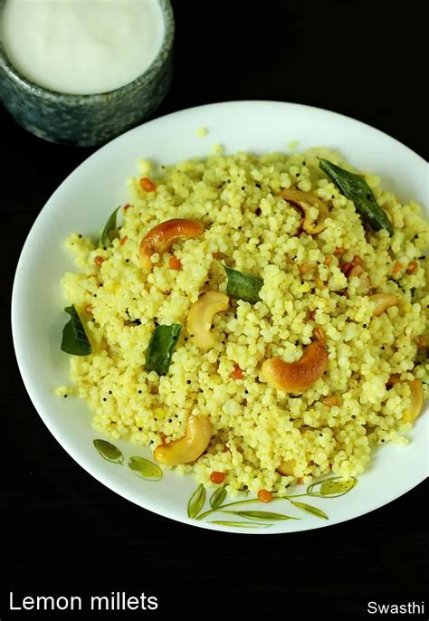 How To Cook Millet Lemon Millet Swasthis Recipes