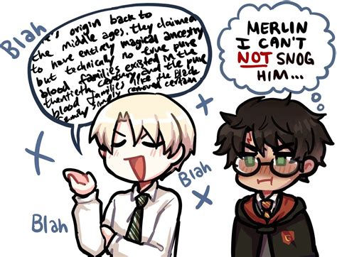 gay harry potter harry potter anime drarry fanart snog yer a wizard harry draco malfoy