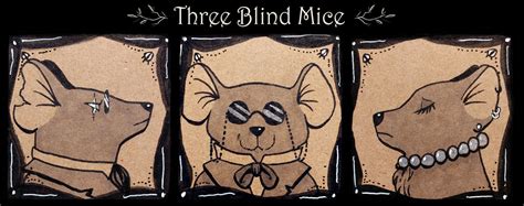 Inktober 2018 Three Blind Mice By Sachiia On Deviantart