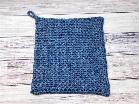 easy double thick crochet potholder free pattern love life yarn