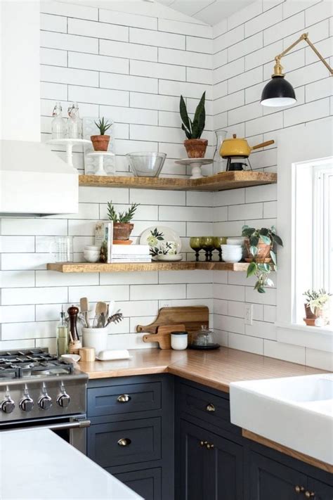 Elegant Rustic Kitchen Decor Open Shelves Ideas