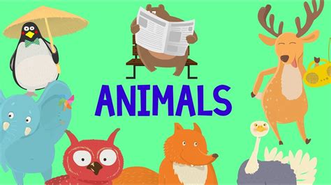 Animals For Toddlers Animal Names For Kids Education