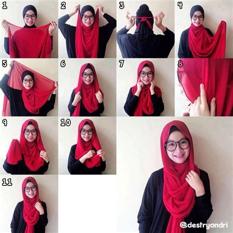Casual Loose Hijab Tutorial Suitable For Hijabis With Specs Hijab