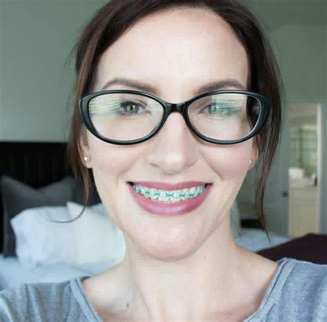 Girlswithbraces Glasses Braces Beautiful Smile Braces Orthodontics Dental