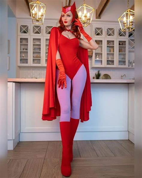 Scarlet Witch Wanda Maximoff By Tniwe Cosplay Trendy Halloween