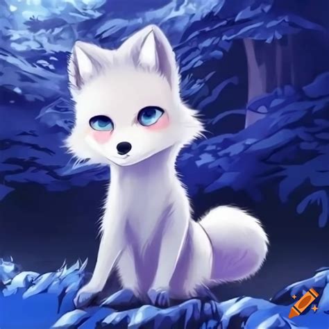 Cute Anime Arctic Fox