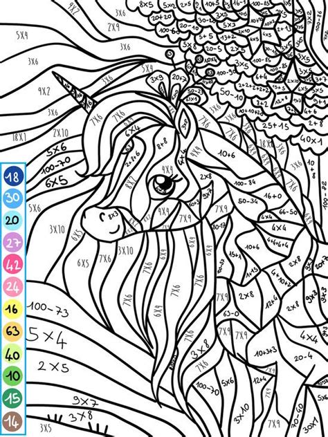 coloriage magique multiplication  Coloriage magique multiplication