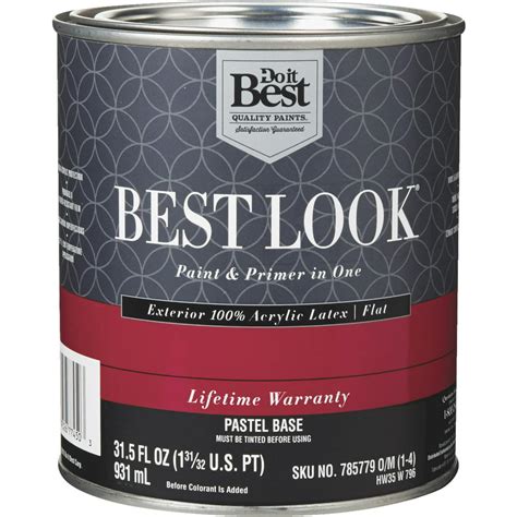 Best Look 100 Acrylic Latex Paint And Primer In One Flat Exterior House