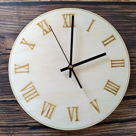 Wood Roman Large Numbers Creative Nordic Clocks Modern