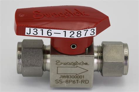 12873 Swagelok Ss Quarter Turn Instrument Plug Valve ½” Tube