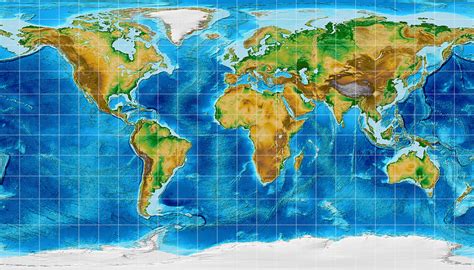 World Topographic Map