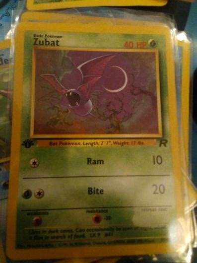 Zubat 1st Edition Ungraded Pokemon Team Rocket