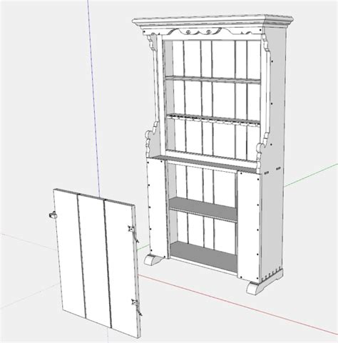 8.3 horizontal tongue & groove cladding over stud framework. Tongue-and-Groove Door for the Kitchen Dresser ...