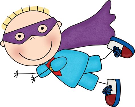 Clip Art Superhero Reader Clipart Best