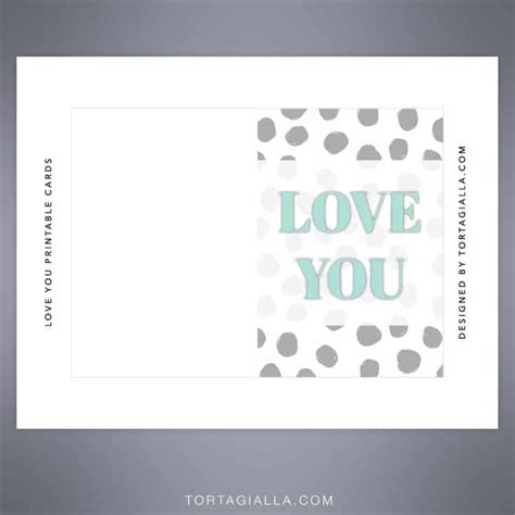 Love You Printable Cards Tortagialla