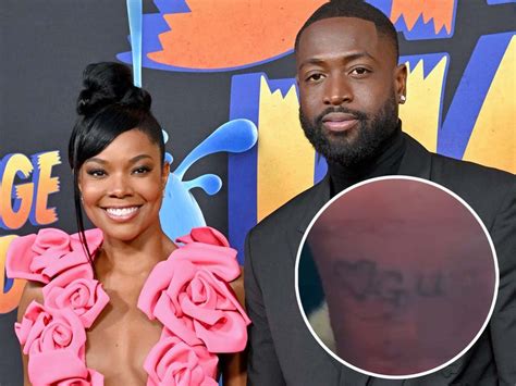 Dwyane Wade Got Gabrielle Unions Initials Tattooed On Wrist Out Of