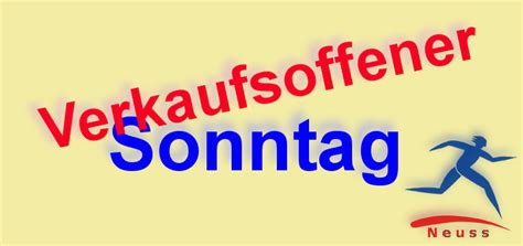 Verkaufsoffener Sonntag... - Laufsport Bunert Neuss