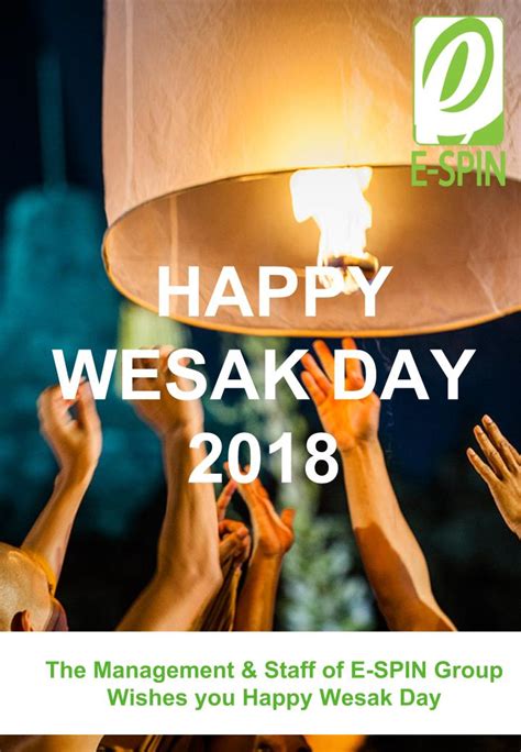 Commemorating the birth, enlightenment and passing. Season Greeting Wesak Day 2018 | E-SPIN Group
