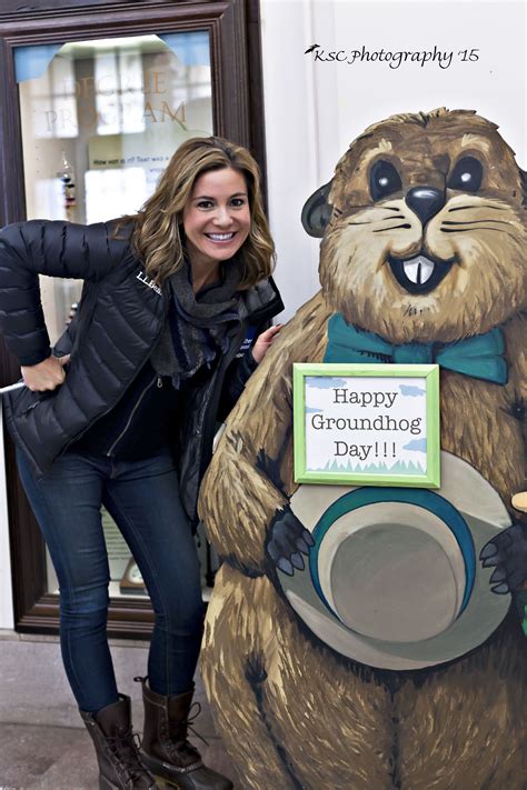 Ms. Jen Carfagno (on air personality from The Weather Channel) posing