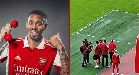 Arsenal New Boy Gabriel Jesus Spotted In Full Gunners Kit At The