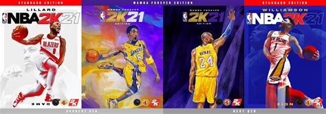 Las Portadas Del Nba 2k21 Incluida La Mamba Forever Edition