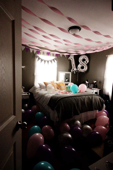 Bedroom Surprise For Birthday Ideas Sorpresa De Cumpleaños Ideas De