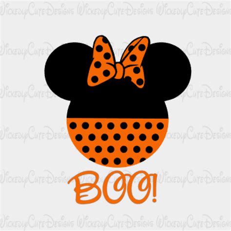 Download Halloween Minnie Mouse Head SVG, DXF, EPS, PNG Digital ...